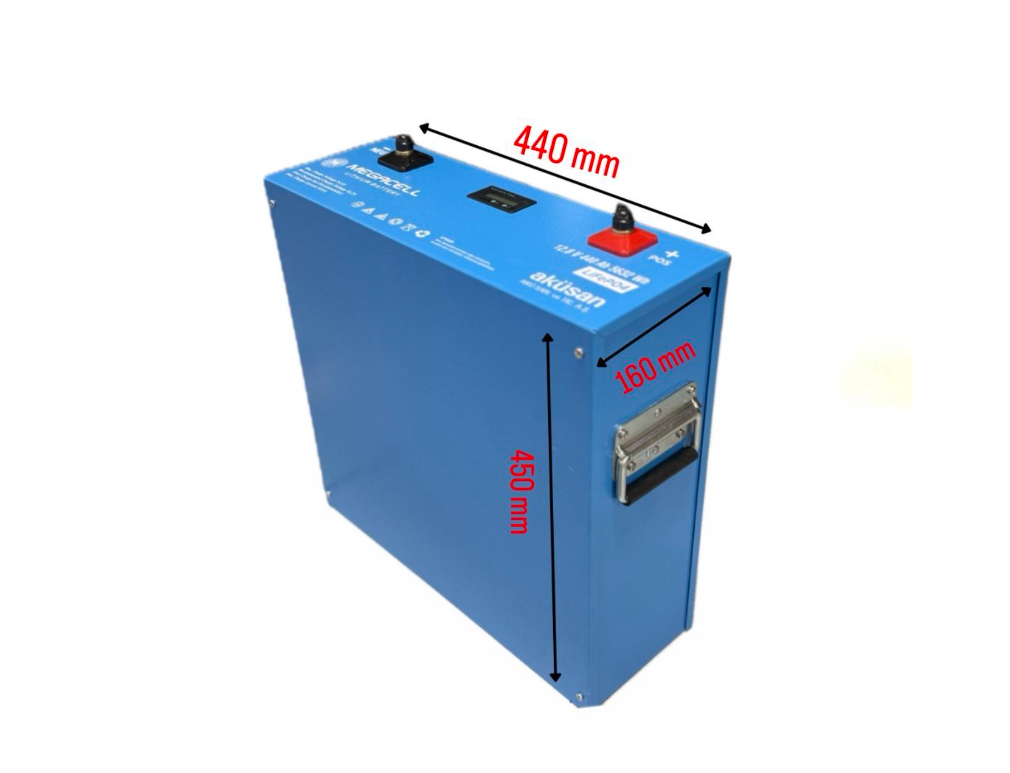 Megacell Lityum Demir Fosfat Akü 12.8 V 400 Ah LiFePO4